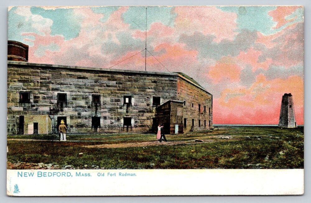 Antique Postcard New Bedford MA Old Fort Rodman Raphael Tuck Series 1079 c1905